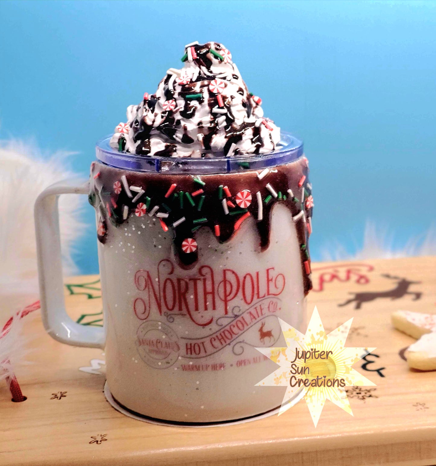 Hot chocolate express with topper