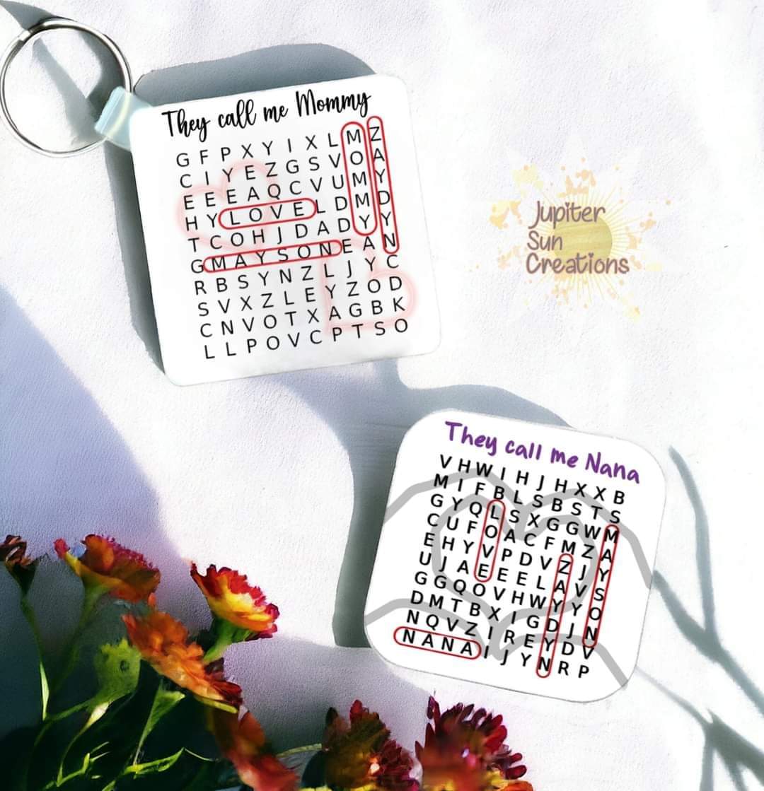 Finding love keychain