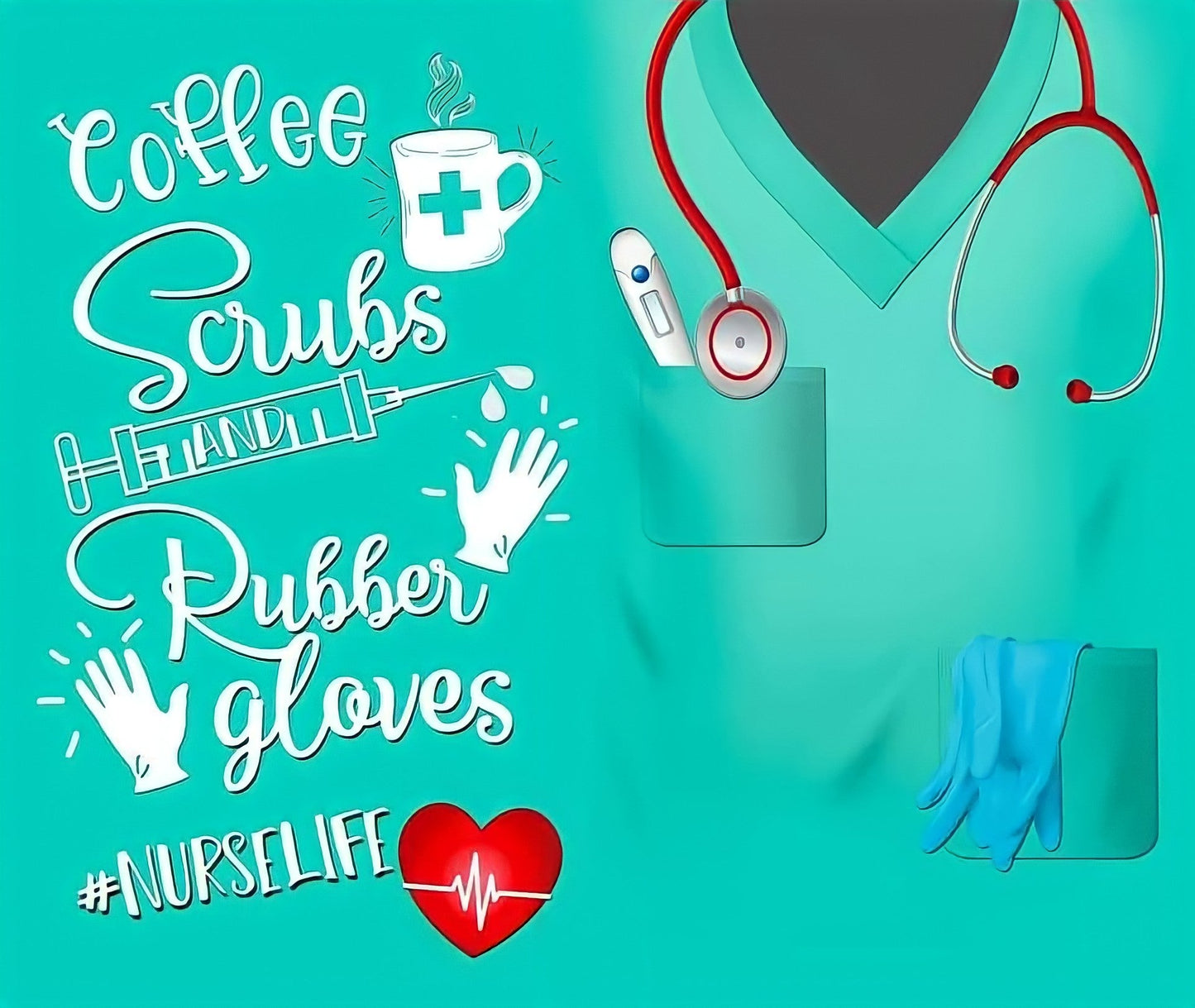 Nurse themed box (glittered cup)