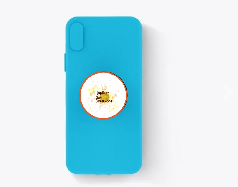 Business logo phone grip