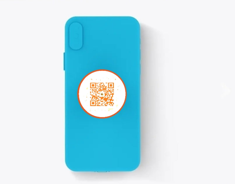 Business qr code phone grip