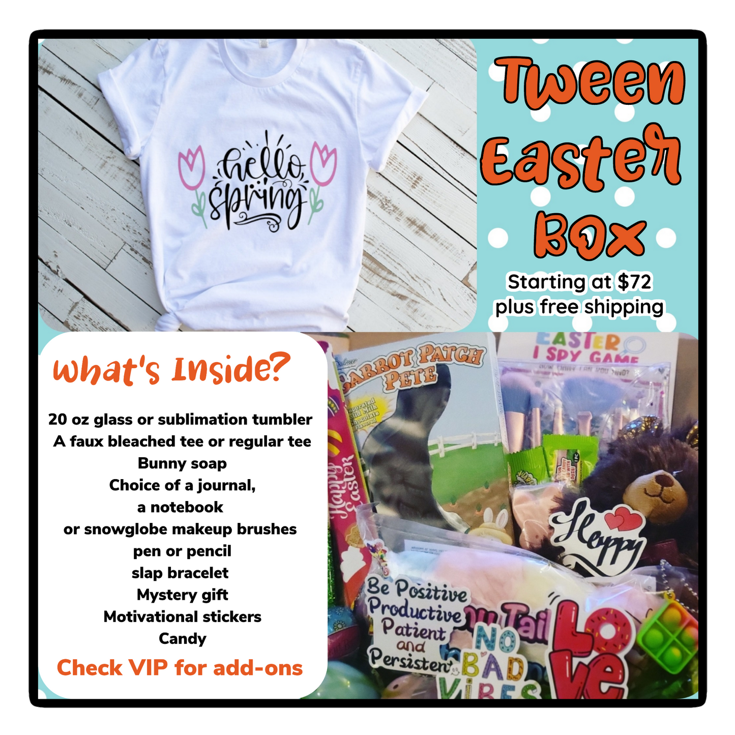 Tween easter box