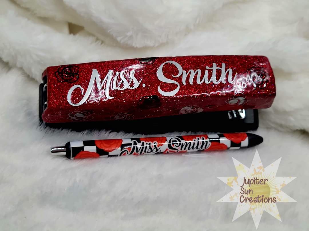 Rose theme stapler set