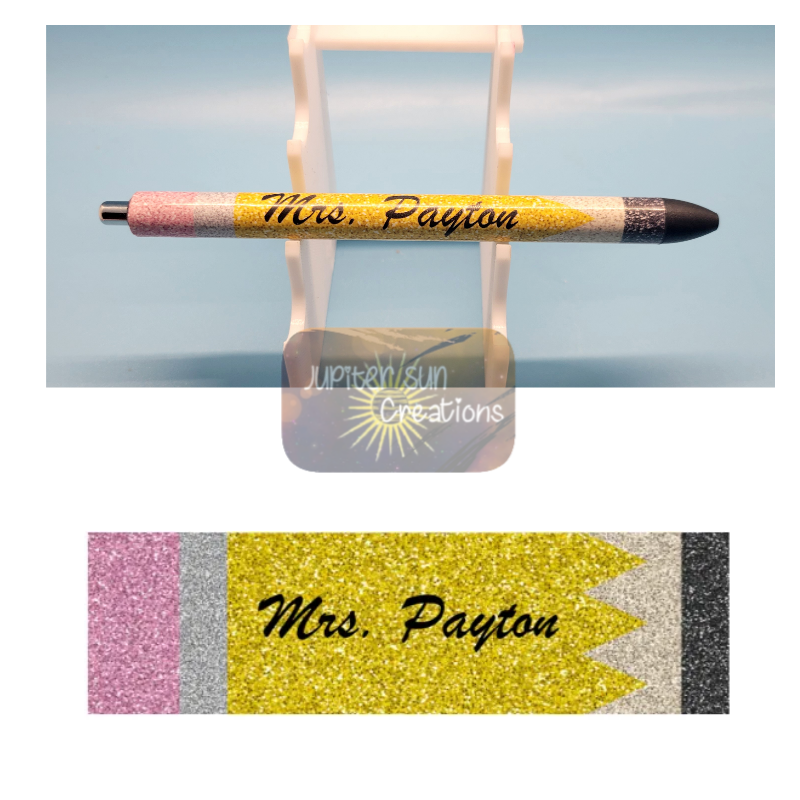 Personalized teacher pencil pen (with name)