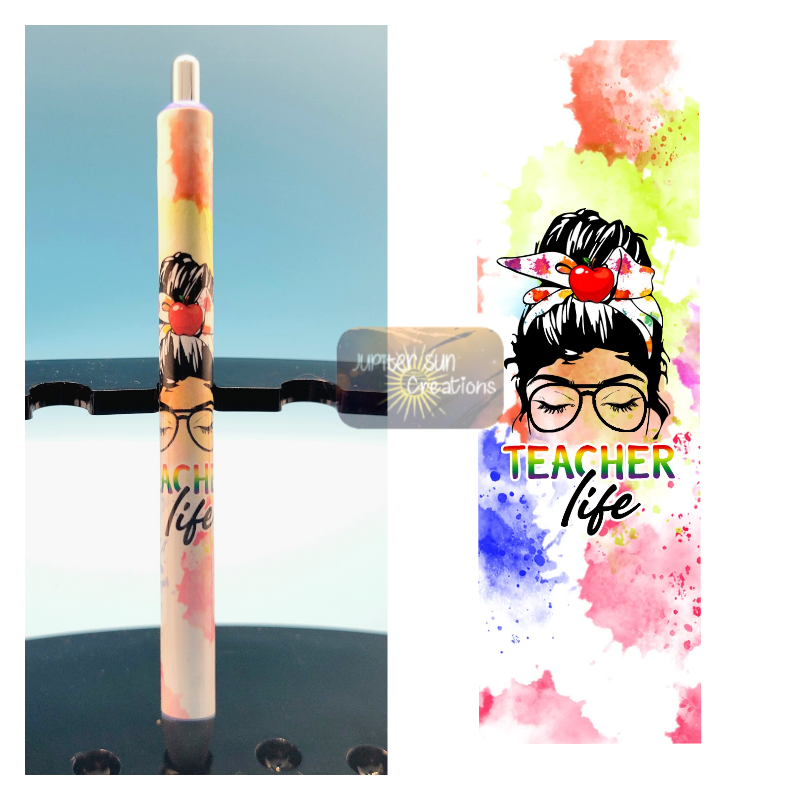 Teacher Life Pen (splatter)