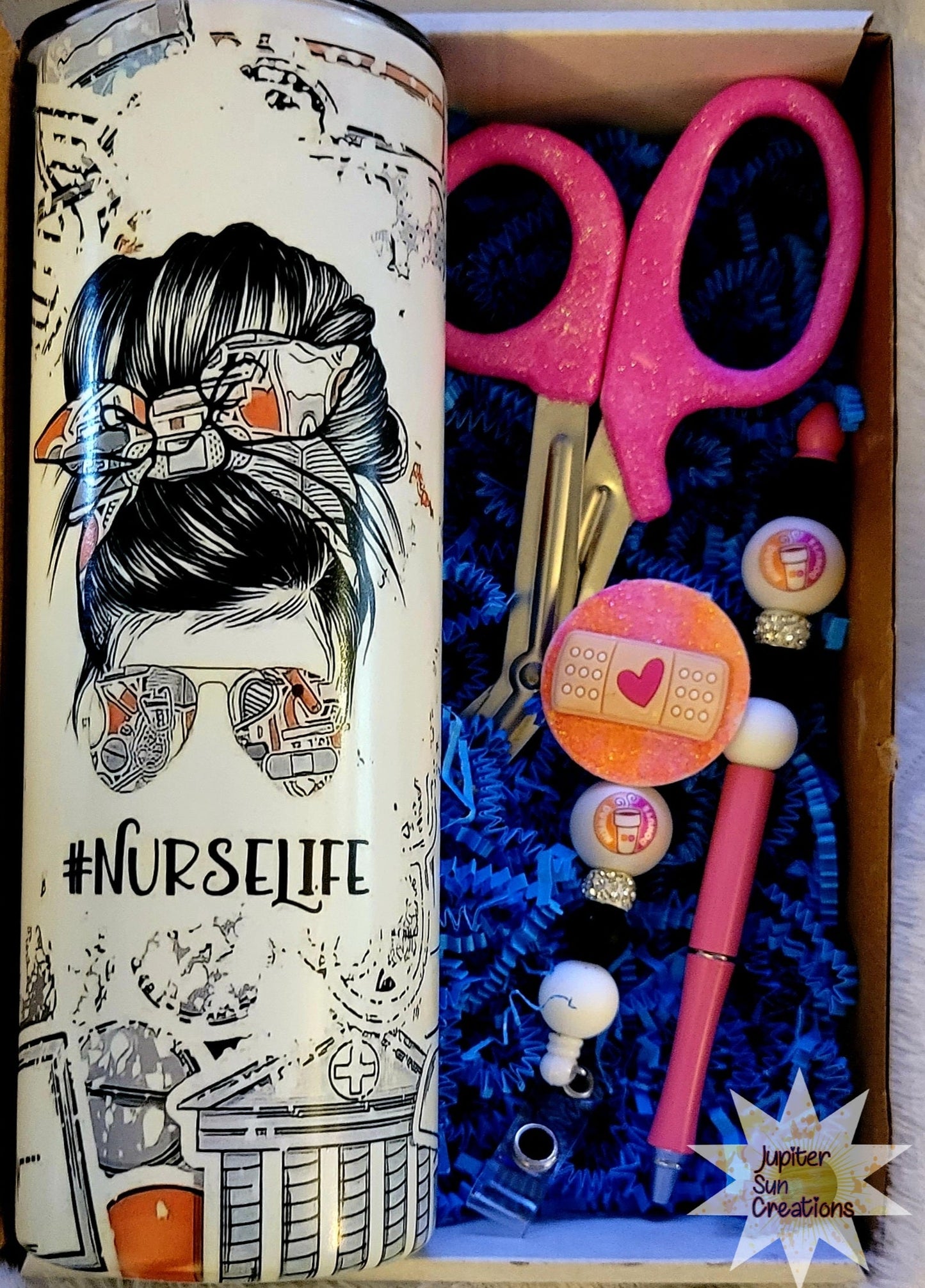 Nurse themed box (glittered cup)