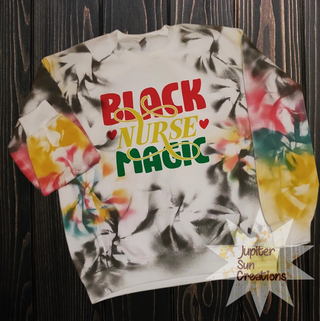 Tye dye Black Nurse Magic