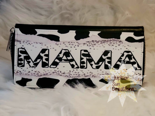 Cow print mama Wallet