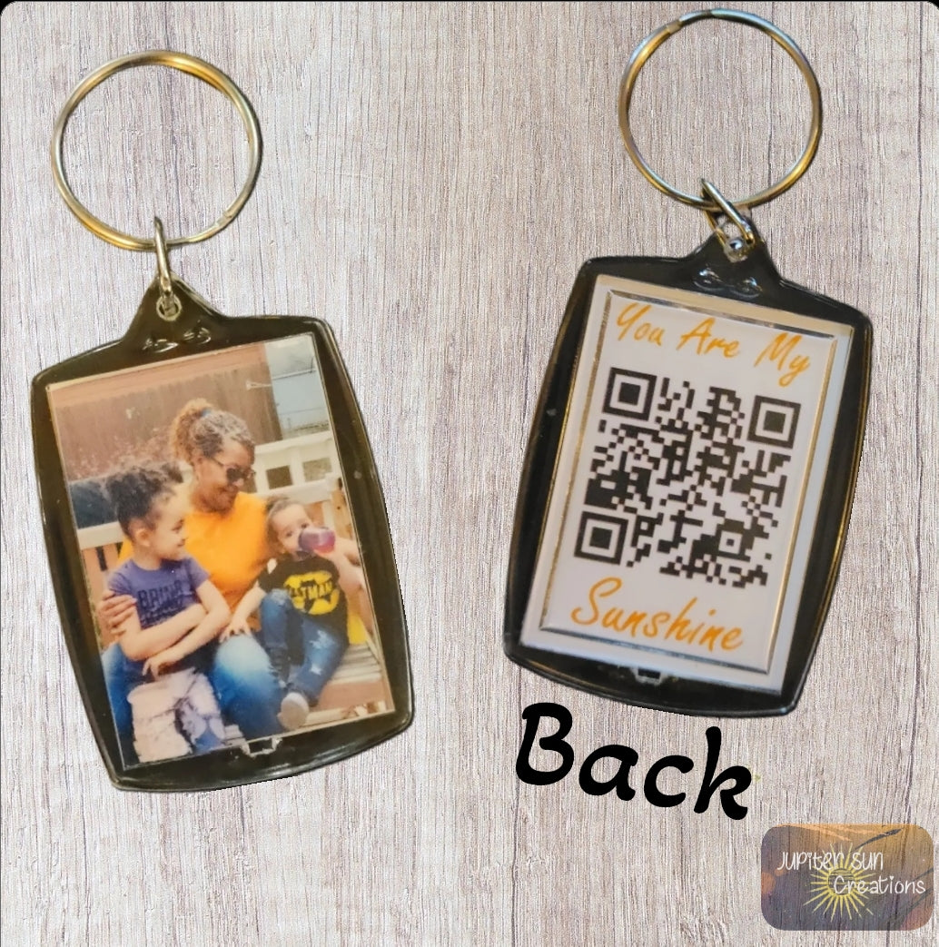 QR Code Keychain (voice) โ Jupiter Sun Creations