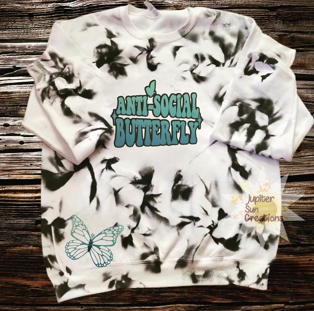 Tye dye antisocial butterfly