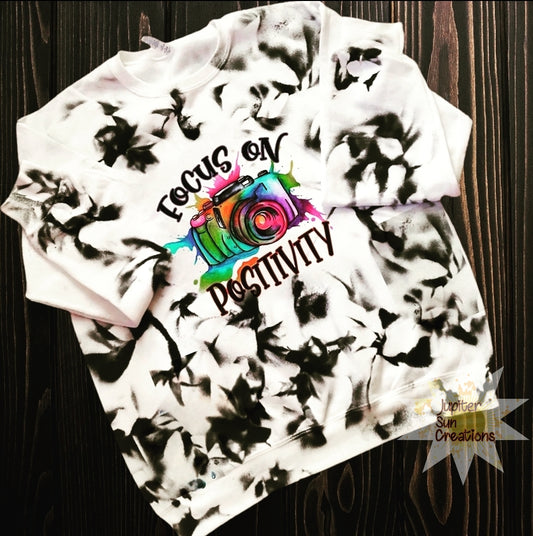 Youth tye dye focus on positivity