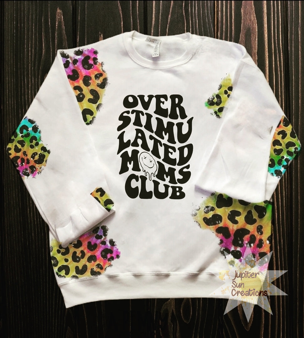Rainbow Cheetah print overstimulated moms club