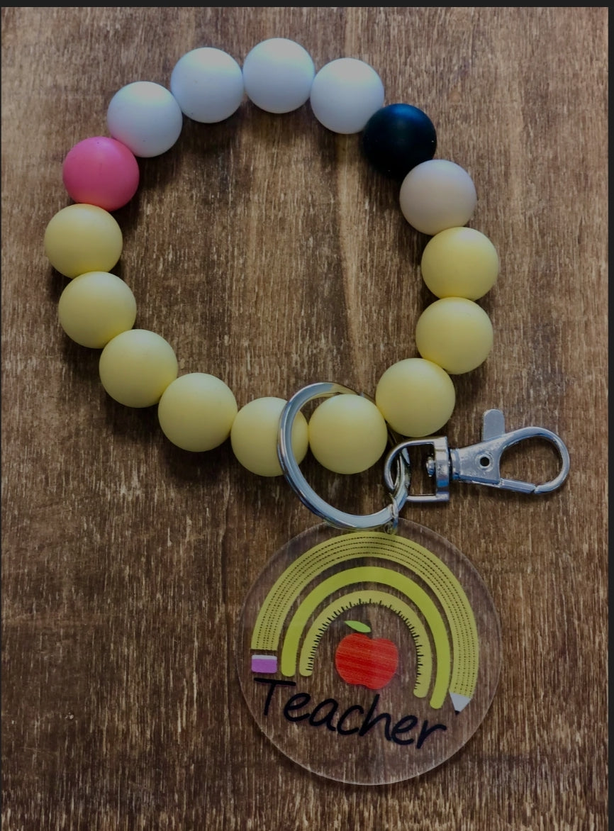 Harper Silicone Beaded Key Ring Bracelet – The Book Nook: A Christian Book  & Gift Boutique